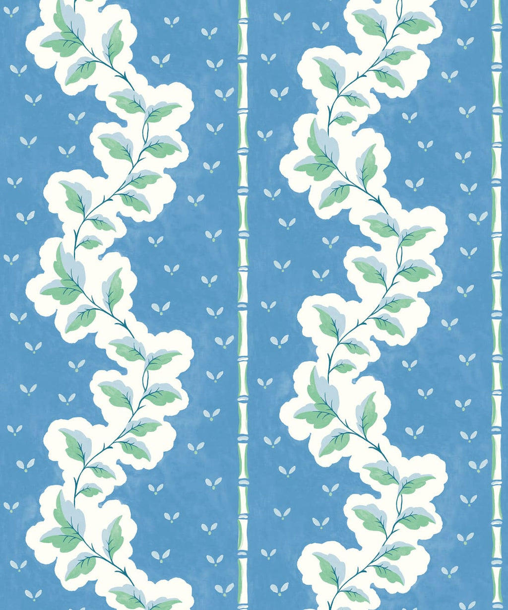 Silk Road Wallpaper, Cobalt