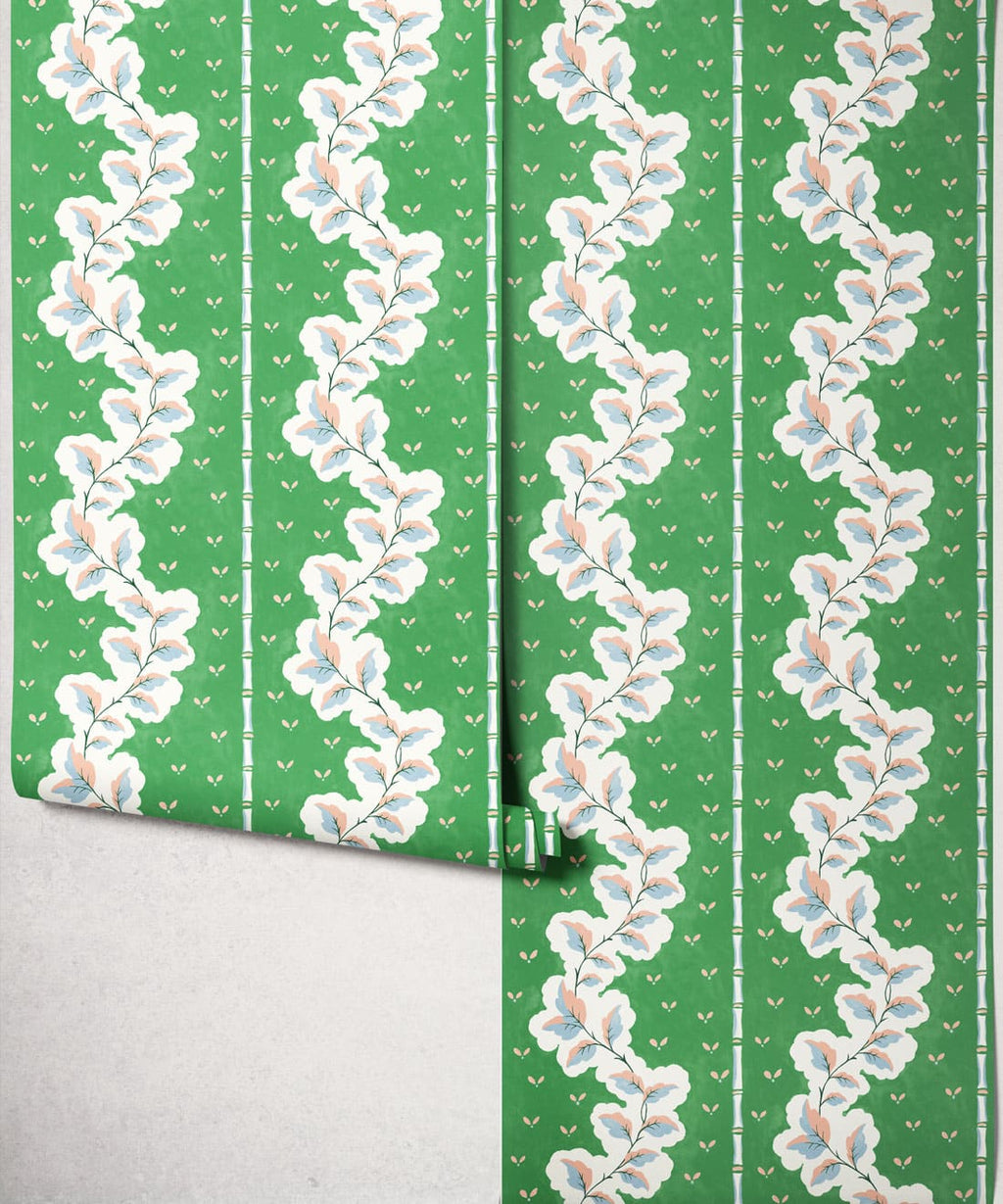 Silk Road Wallpaper, Emerald