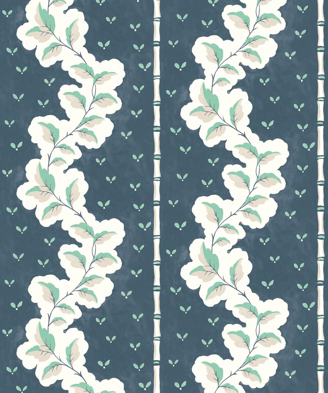 Silk Road Wallpaper, Indigo