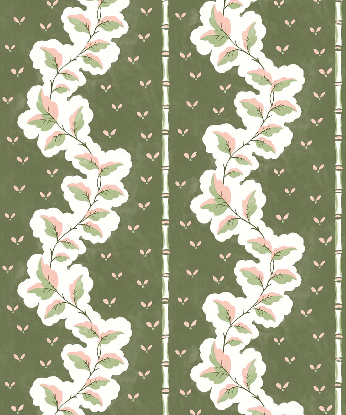 Silk Road Wallpaper, Olive