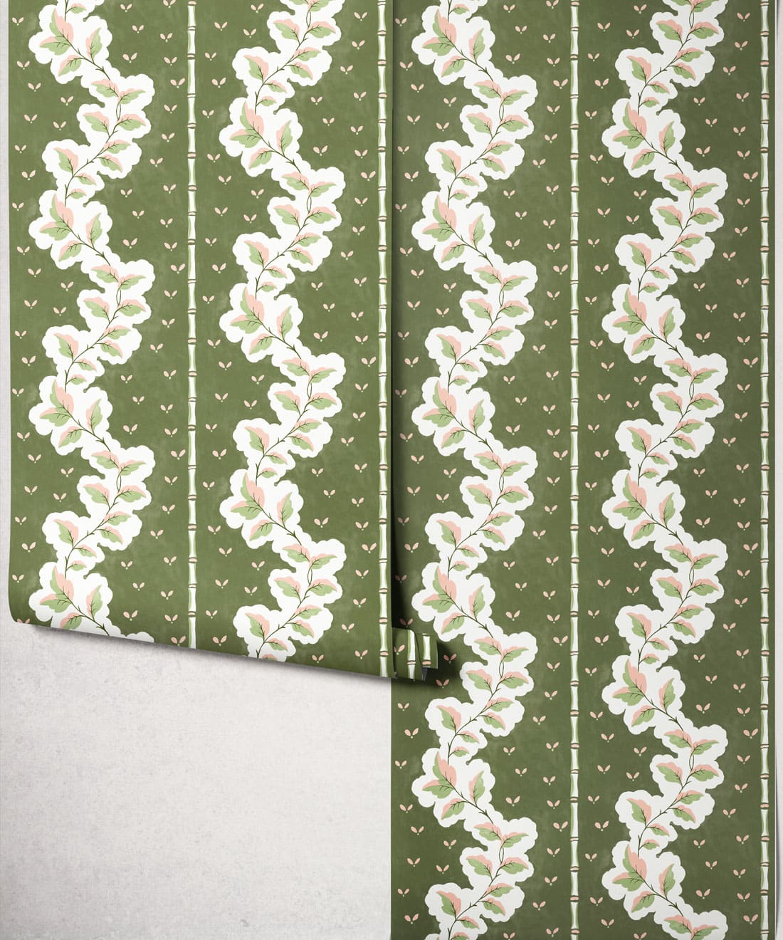 Silk Road Wallpaper, Olive