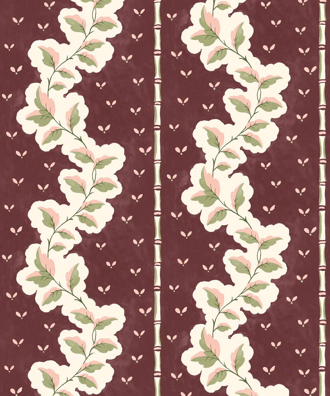 Silk Road Wallpaper, Plum
