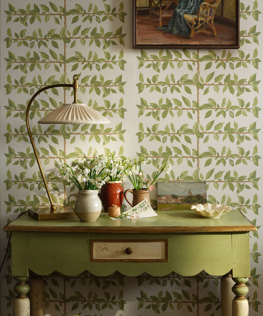 Pergola Wallpaper, Chartreuse