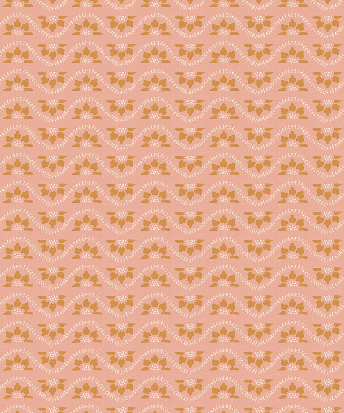 Rosette Wallpaper, Blush