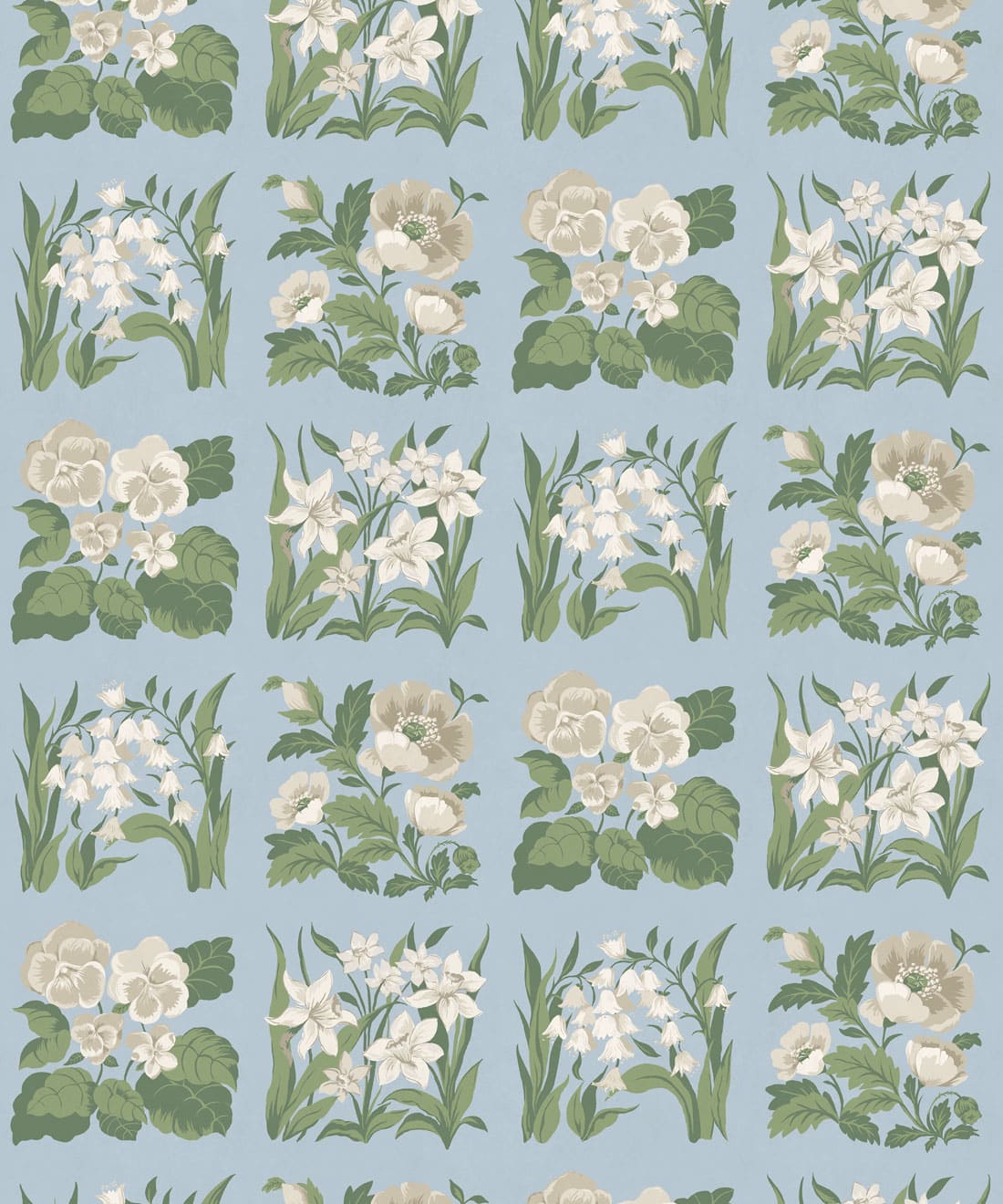 Flower Patch Wallpaper, Powder