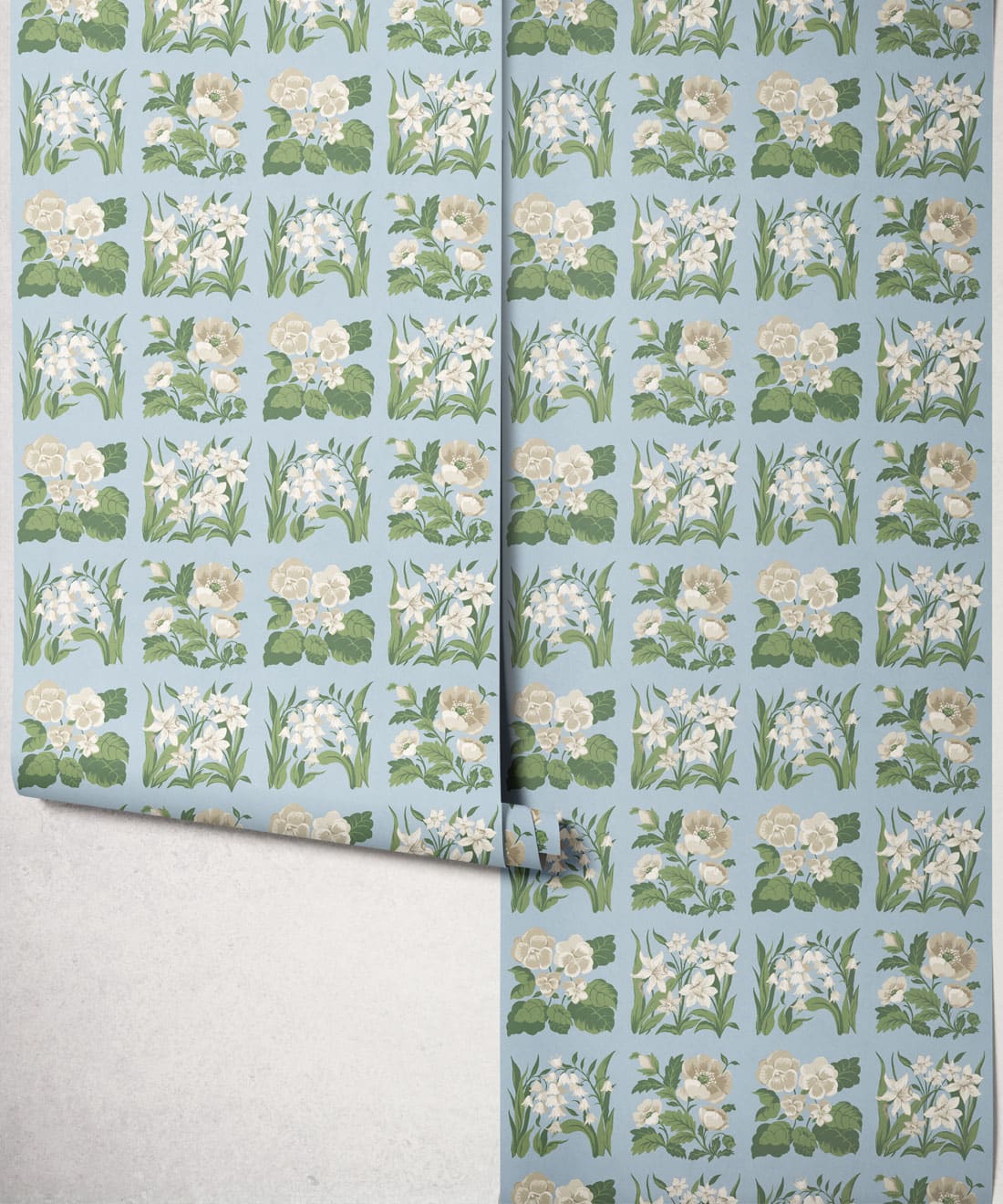 Flower Patch Wallpaper, Powder