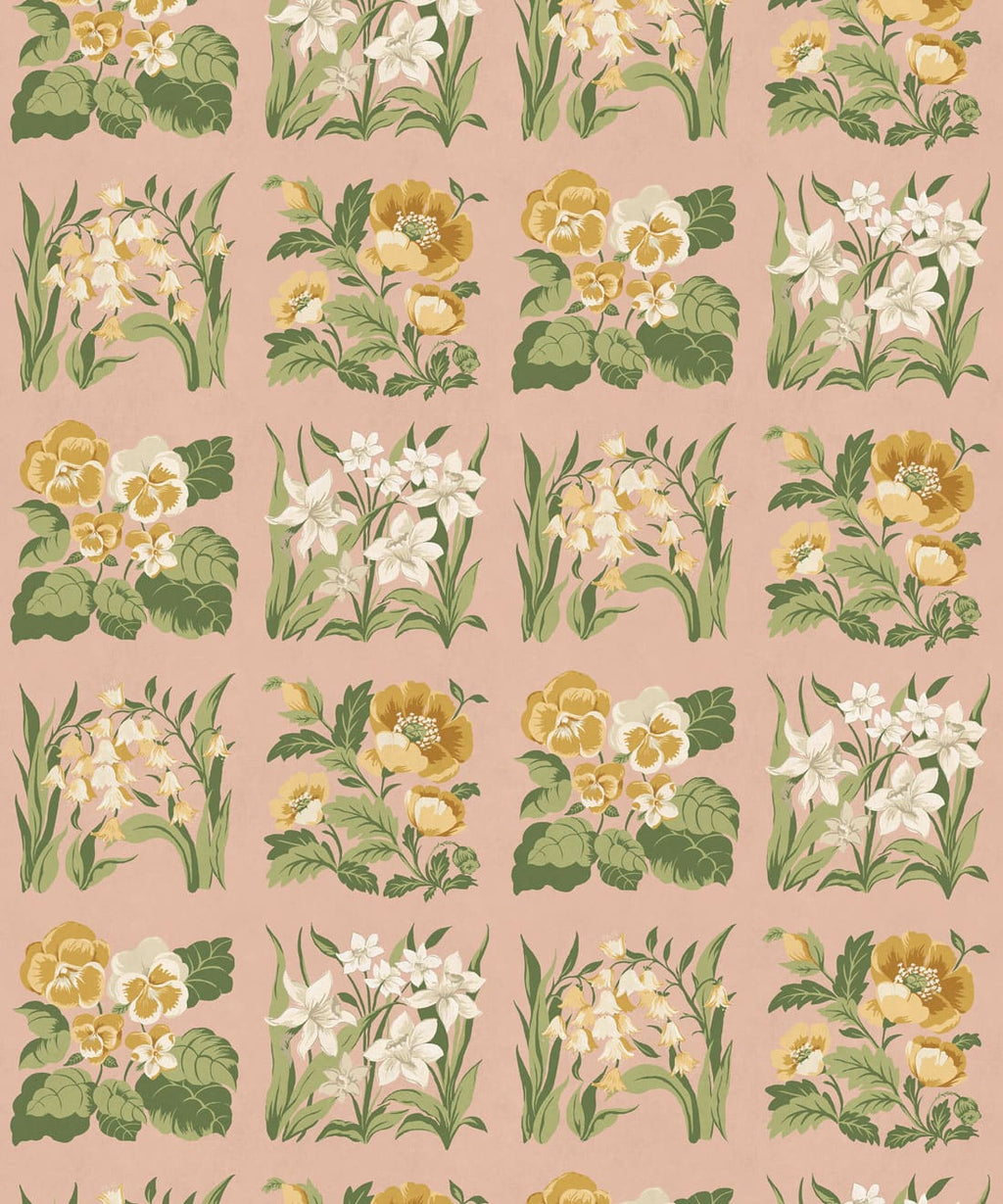 Flower Patch Wallpaper, Rose