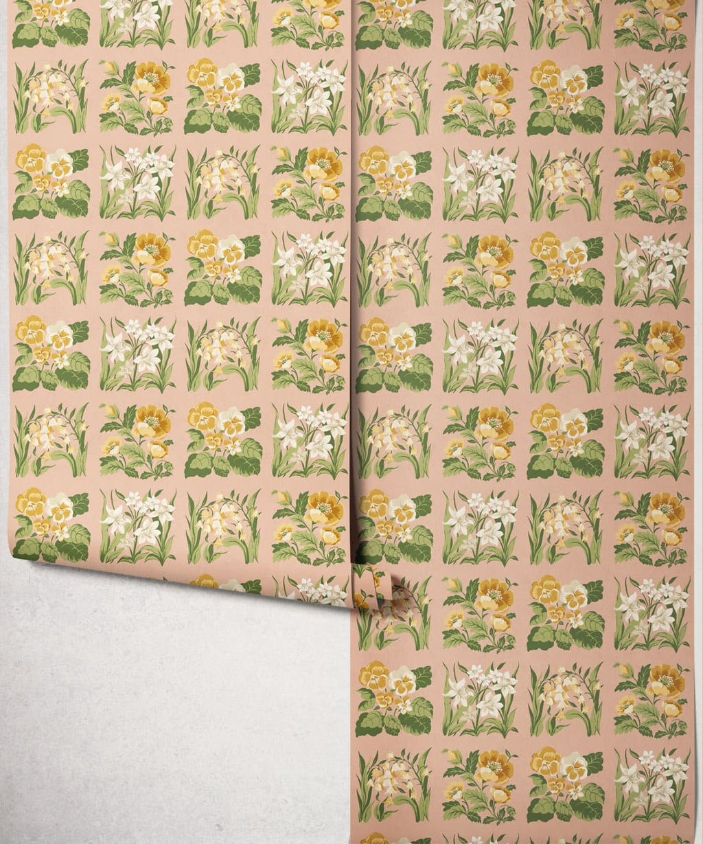 Flower Patch Wallpaper, Rose