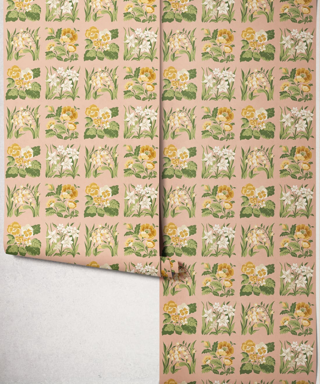 Flower Patch Wallpaper, Rose
