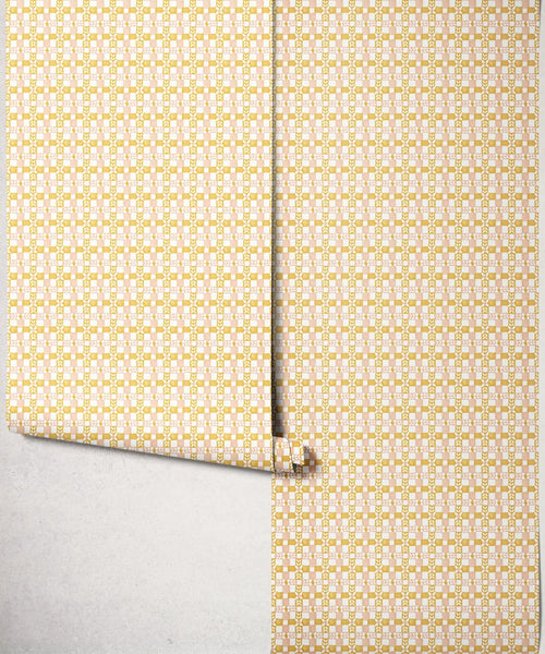 Wicker Wallpaper, Ochre