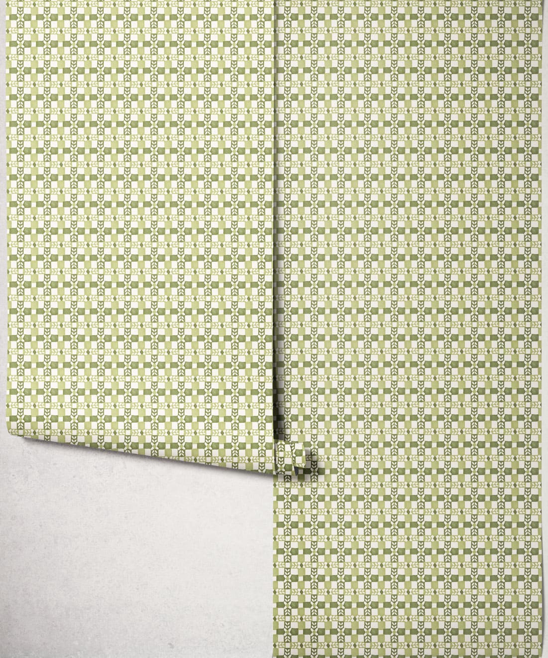 Wicker Wallpaper, Olive