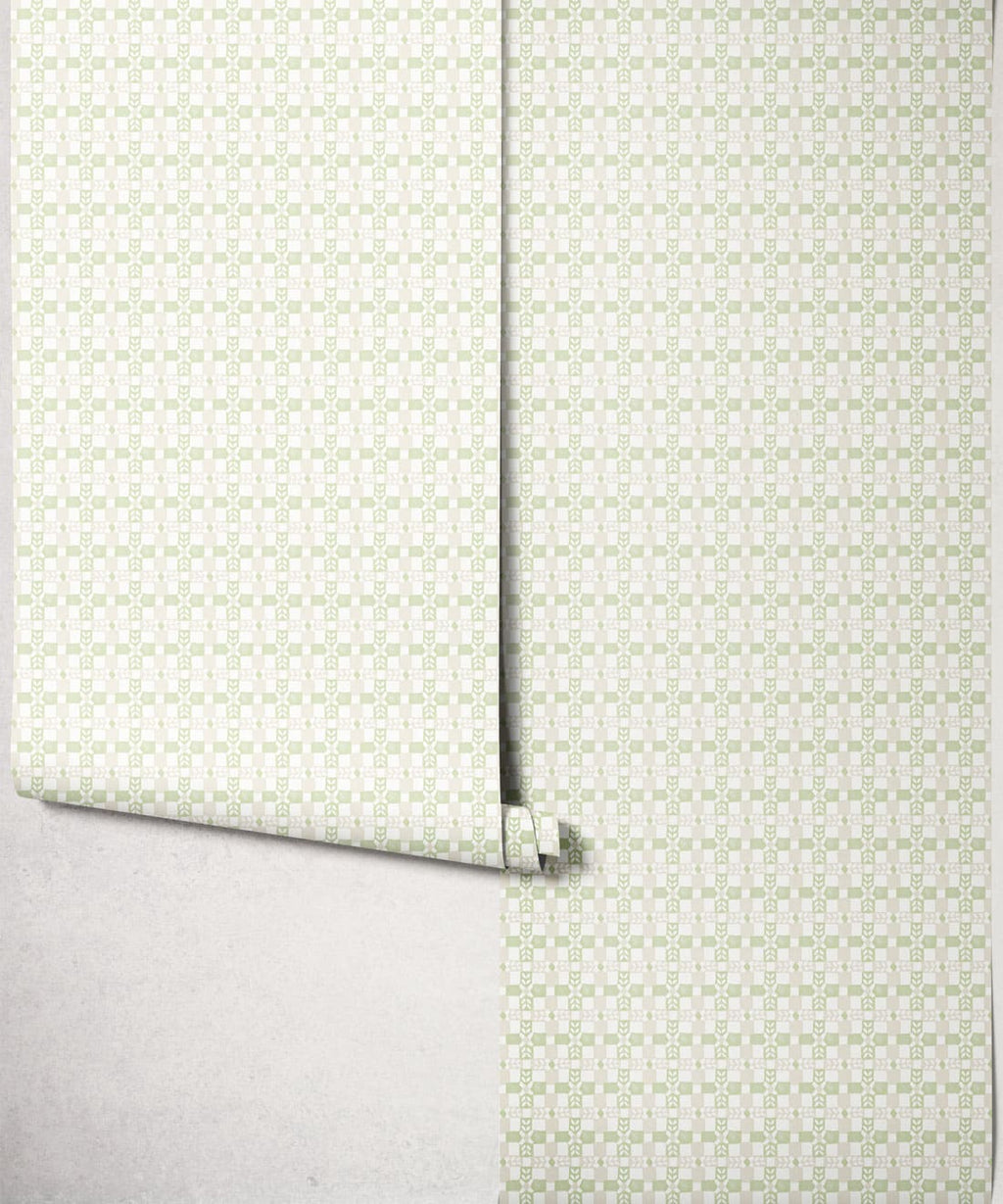 Wicker Wallpaper, Sage