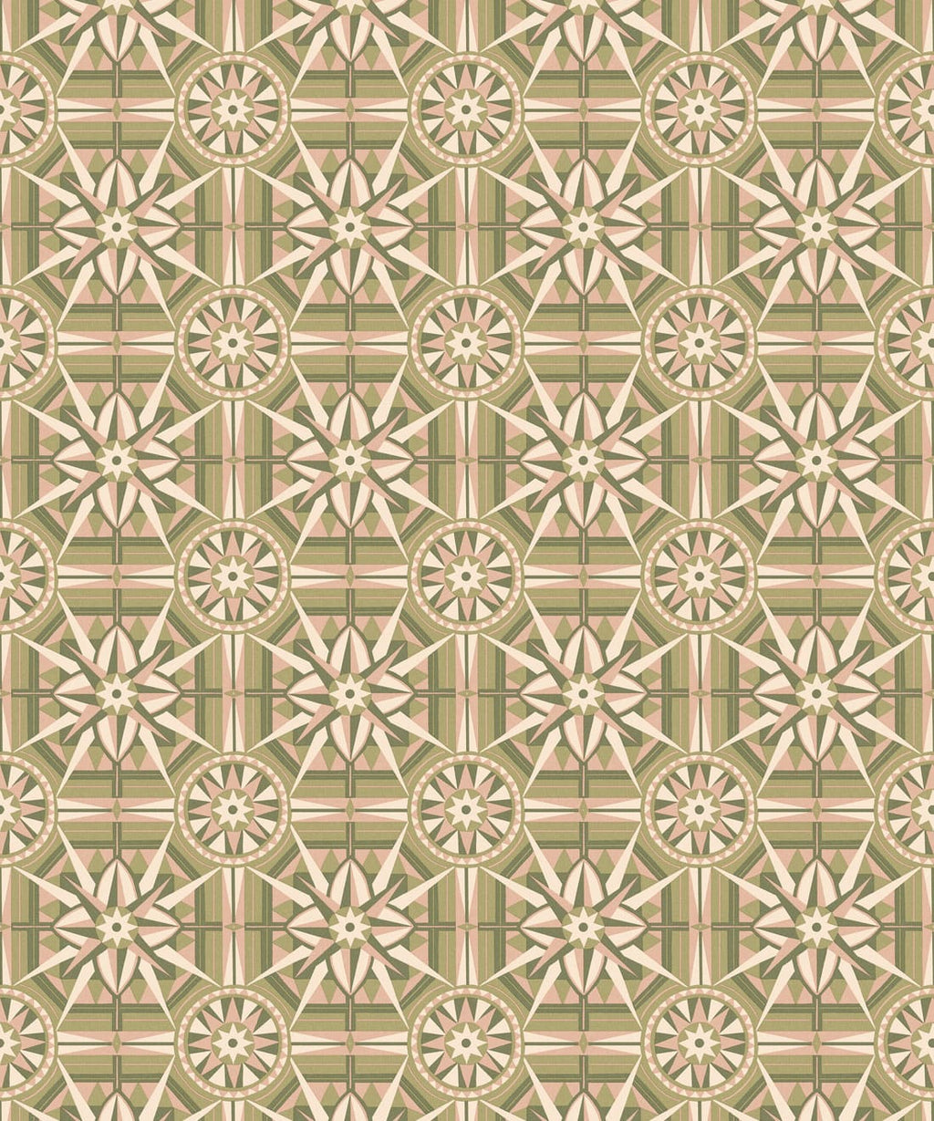 Sundial Wallpaper, Chartreuse