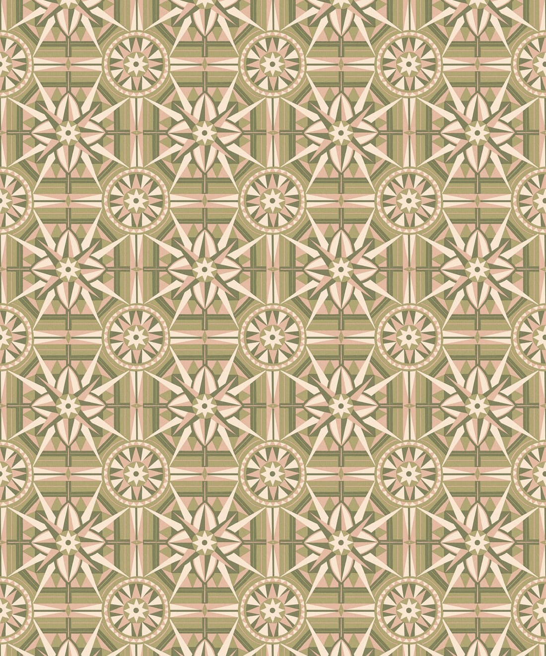 Sundial Wallpaper, Chartreuse