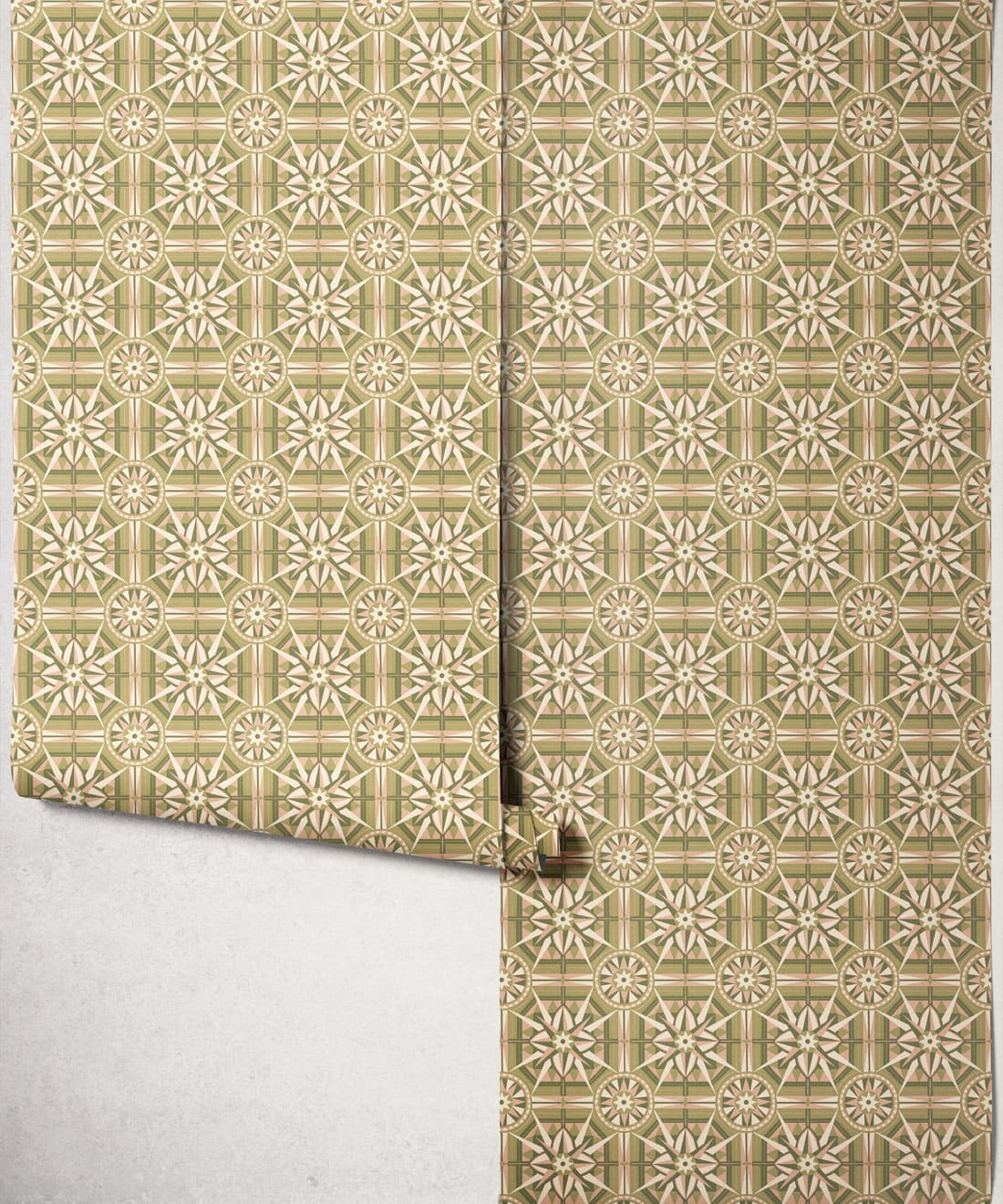 Sundial Wallpaper, Chartreuse