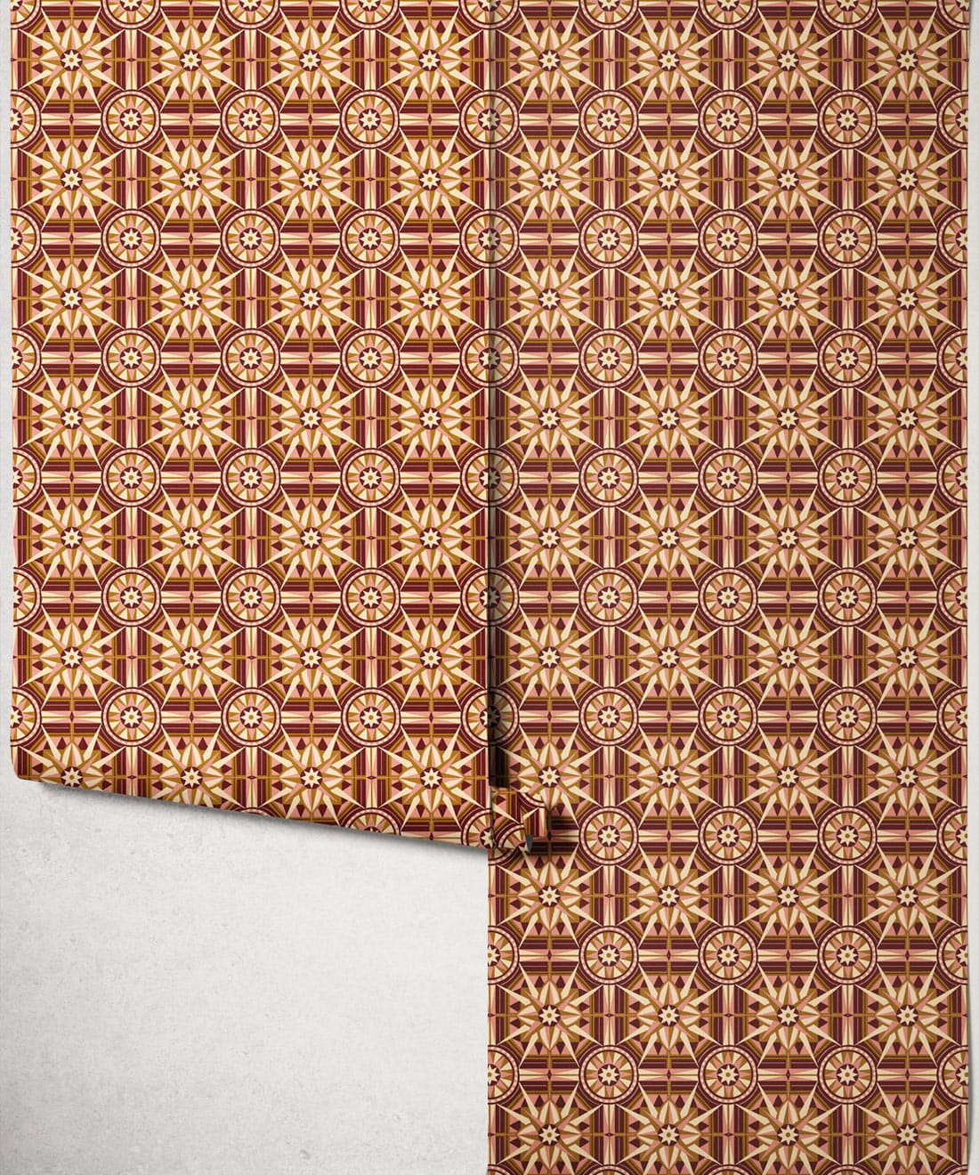 Sundial Wallpaper, Plum
