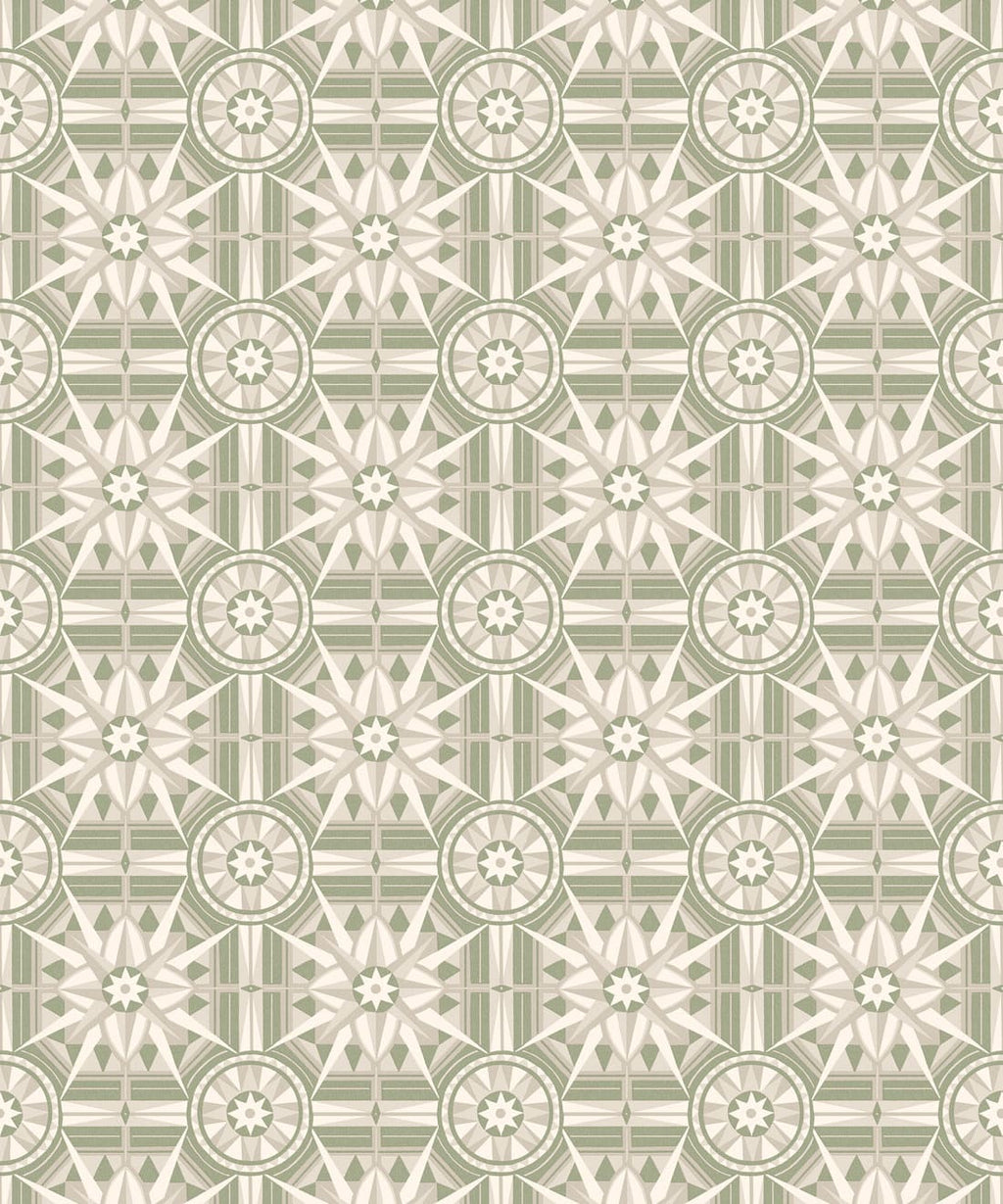 Sundial Wallpaper, Sage