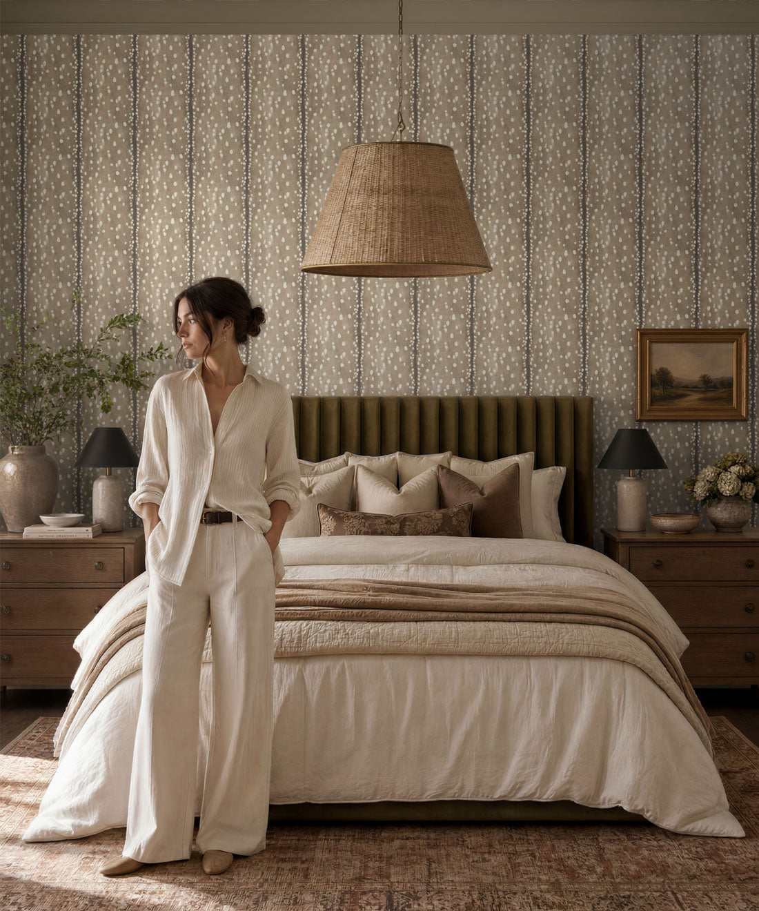 Fawn Spot Wallpaper, Mink