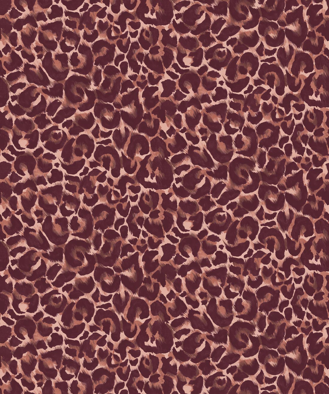 Wildcat Wallpaper, Burgundy