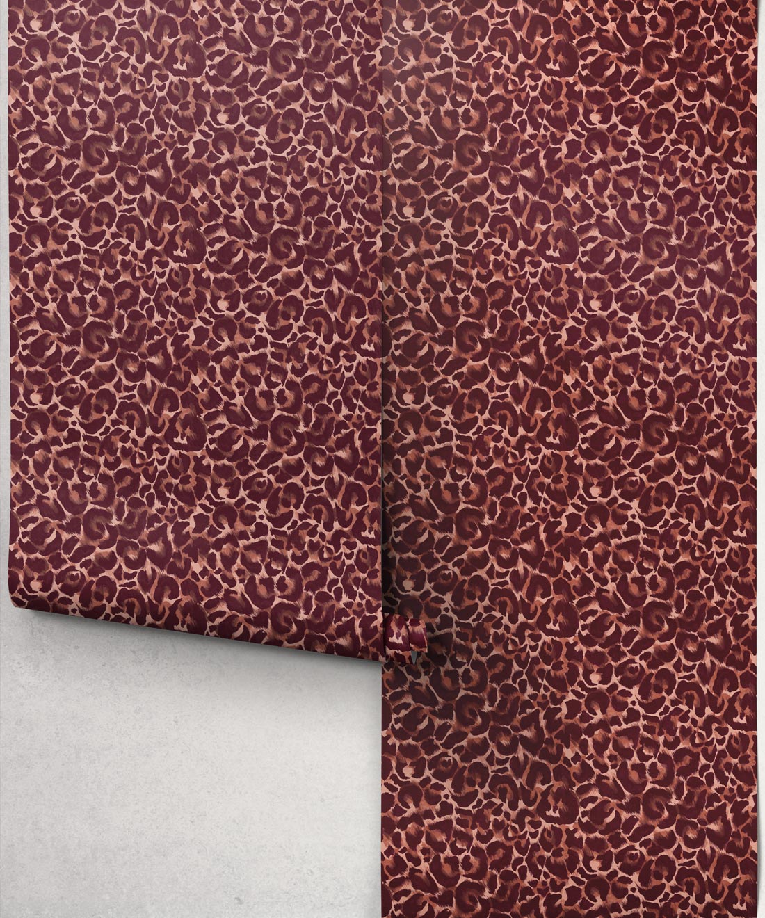 Wildcat Wallpaper, Burgundy