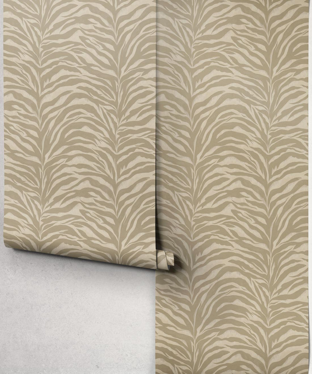 Serengeti Stripe Wallpaper, Taupe