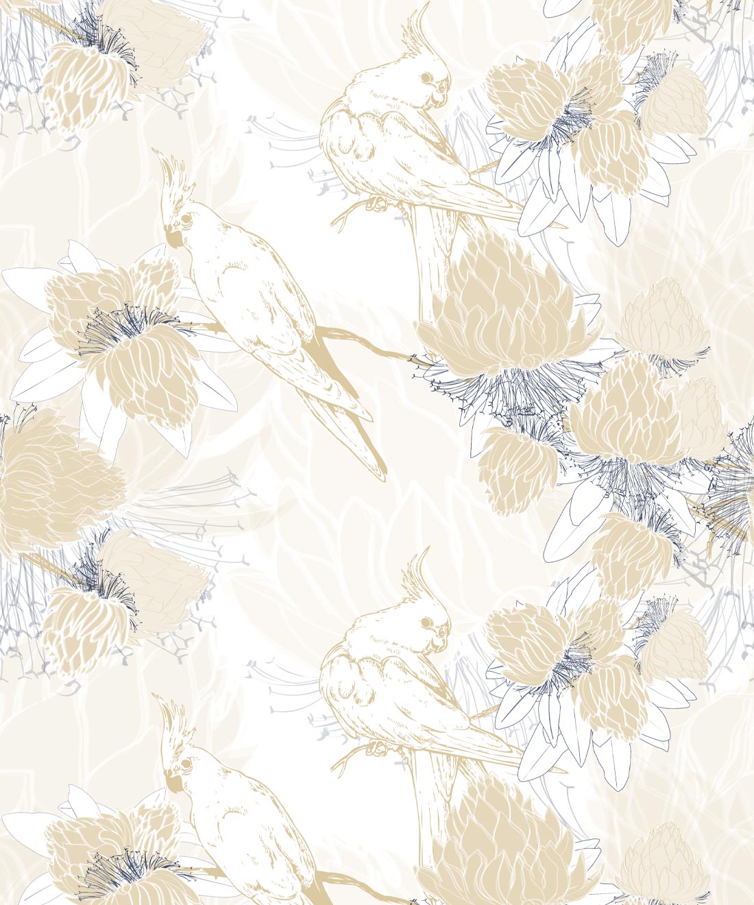 Desert Rose Wallpaper, Honeysuckle