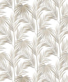 Daintree Palm Wallpaper, Brass