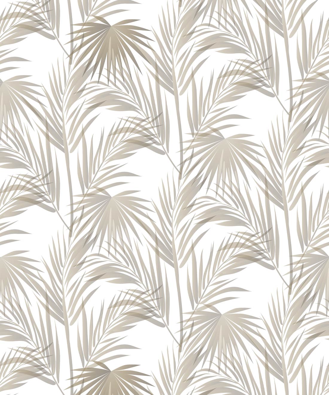 Daintree Palm Wallpaper, Brass