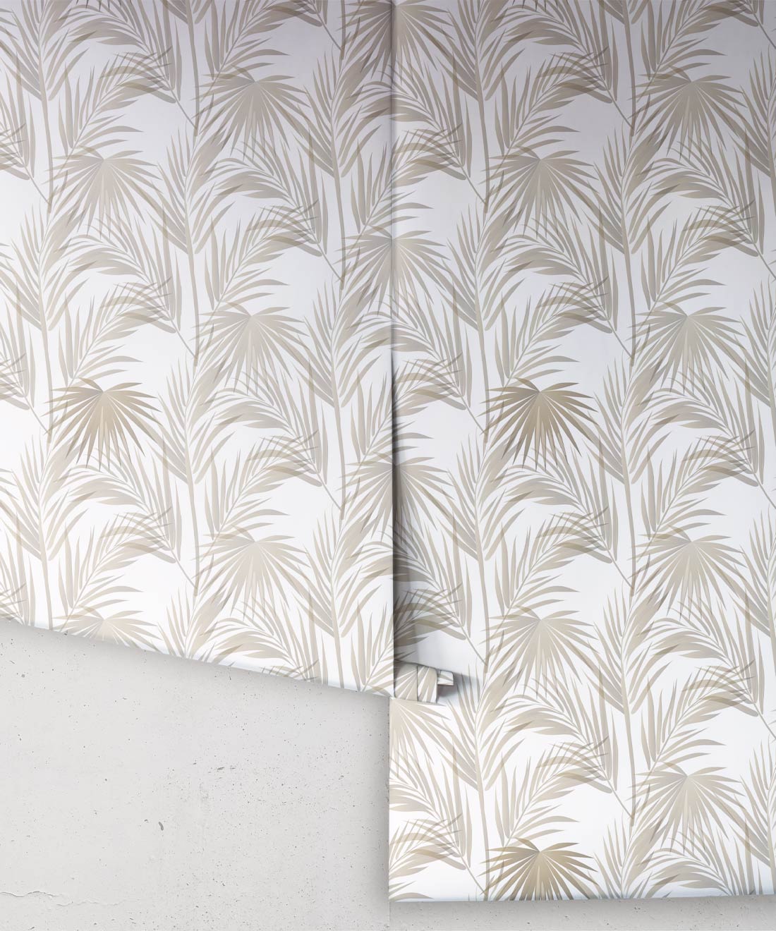 Daintree Palm Wallpaper, Brass