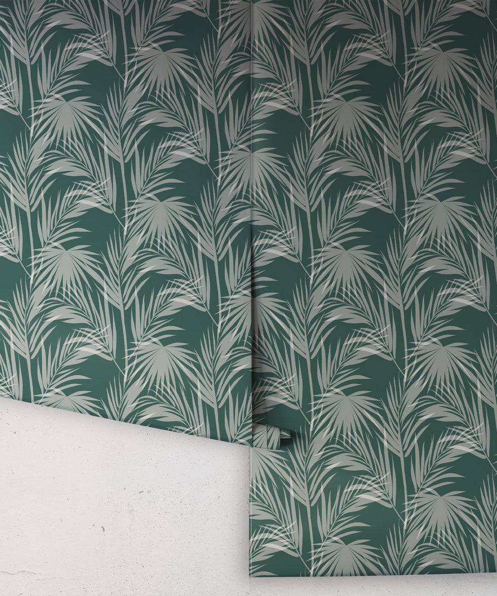 Daintree Palm Wallpaper, Forest Green