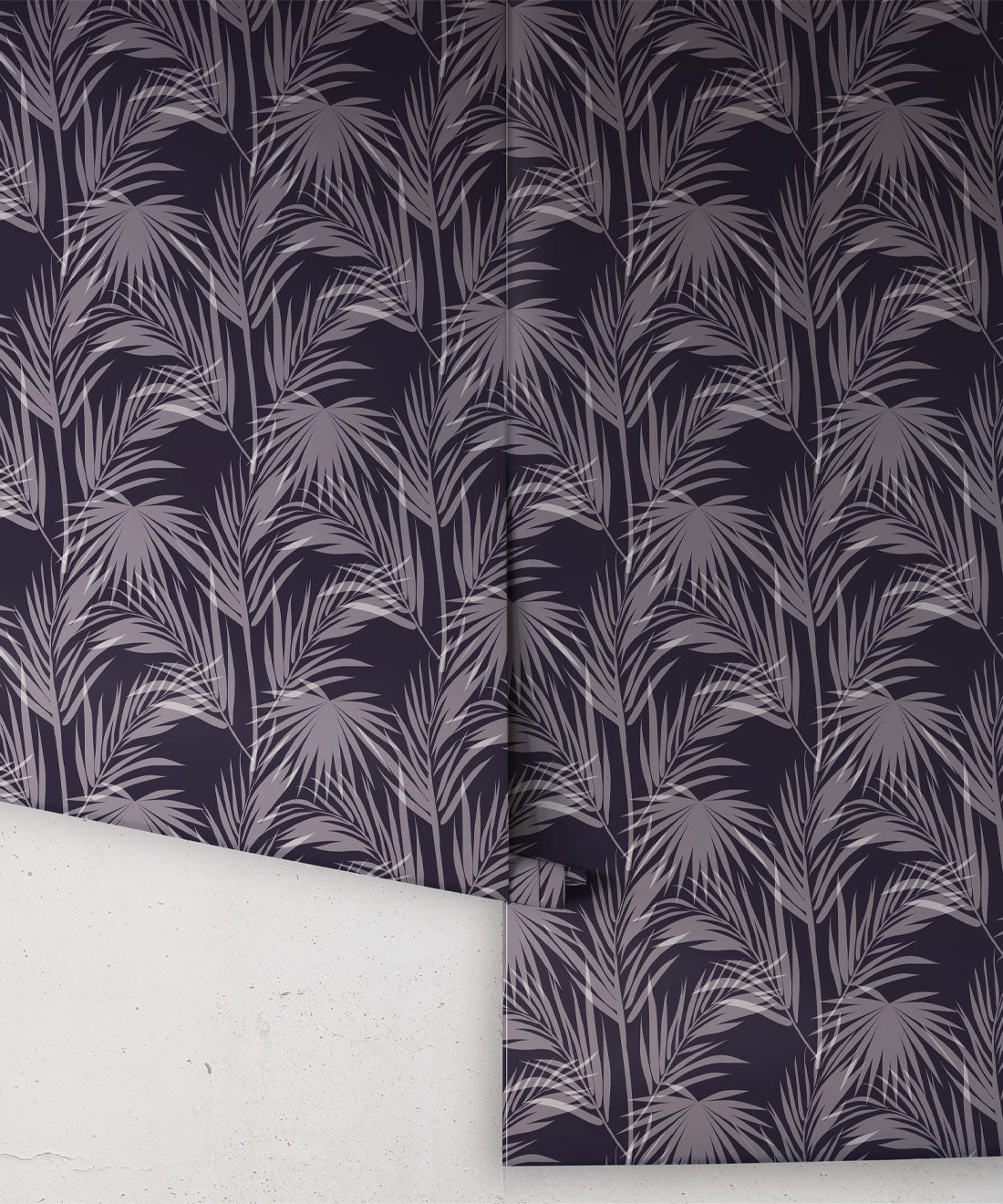 Daintree Palm Wallpaper, Indigo