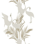 Dancing Brolgas Wallpaper, Brass