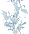 Dancing Brolgas Wallpaper, Powder Blue
