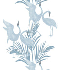 Dancing Brolgas Wallpaper, Powder Blue