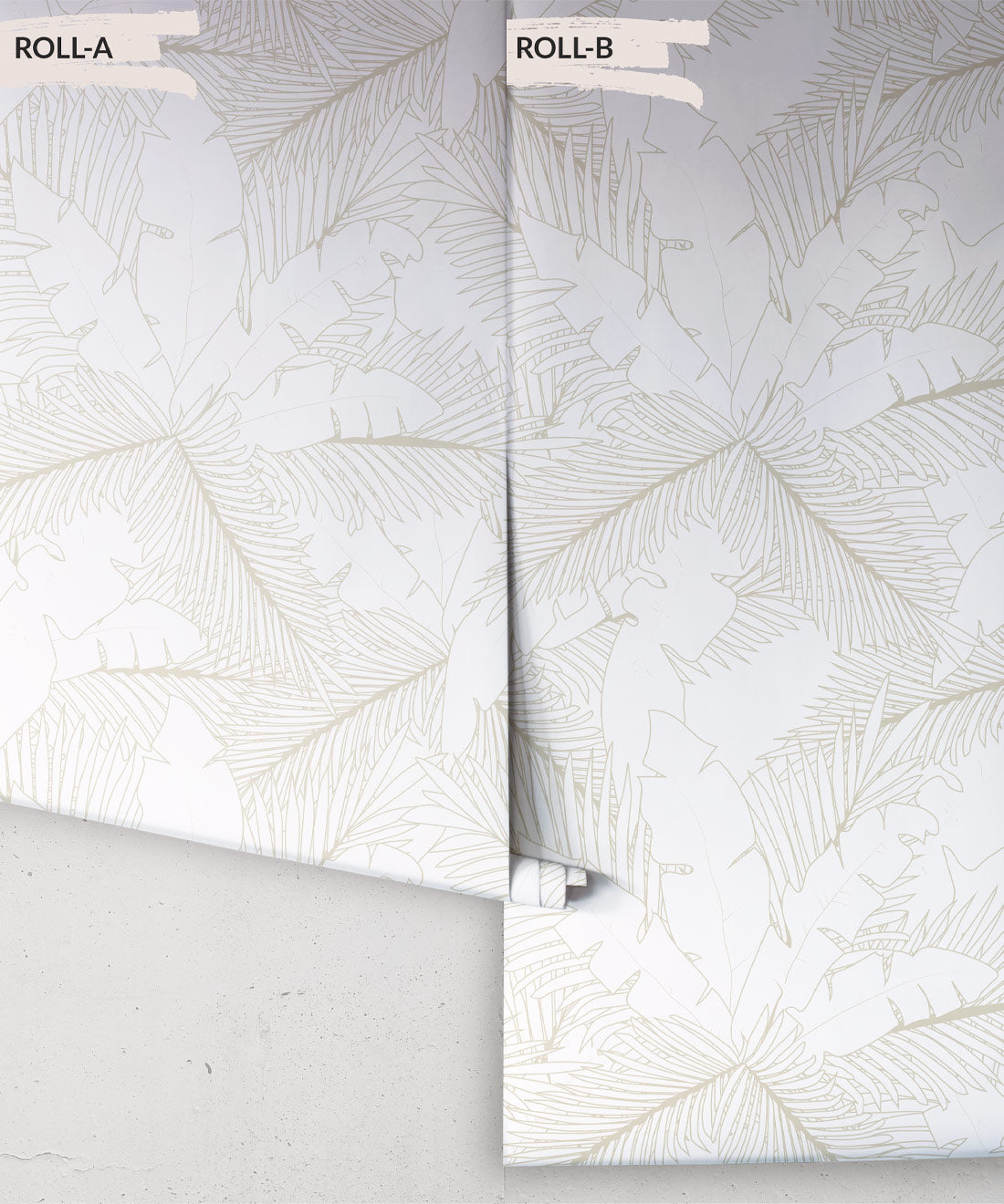Art Deco Palm Wallpaper, Brass