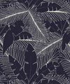 Art Deco Palm Wallpaper, Indigo
