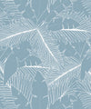 Art Deco Palm Wallpaper, Powder Blue
