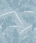 Art Deco Palm Wallpaper, Powder Blue