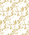 Bamboo Leaves Wallpaper, Antique Moss