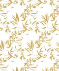 Bamboo Leaves Wallpaper, Antique Moss