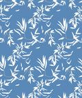 Bamboo Leaves Wallpaper, Classic Blue