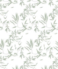 Bamboo Leaves Wallpaper, Seafoam