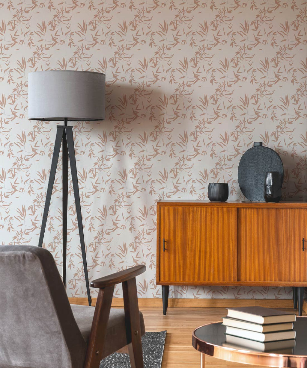Bamboo Leaves Wallpaper, Spanish Villa