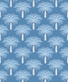 Desert Palm Wallpaper, Classic Blue