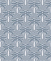 Desert Palm Wallpaper, Dusty Blue