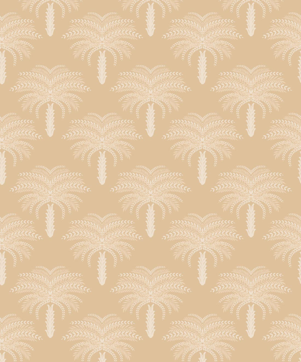 Desert Palm Wallpaper, Honey Peach