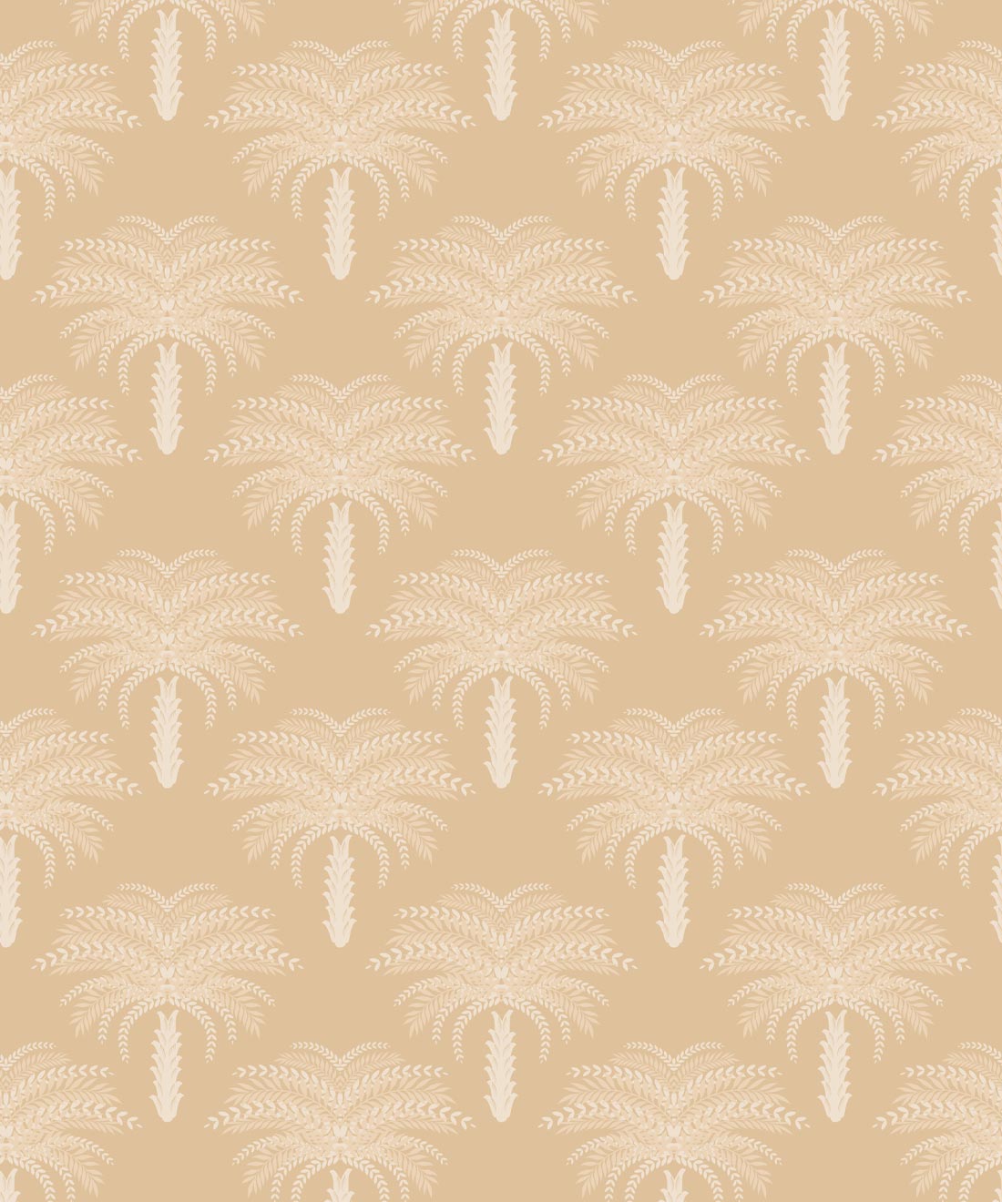 Desert Palm Wallpaper, Honey Peach