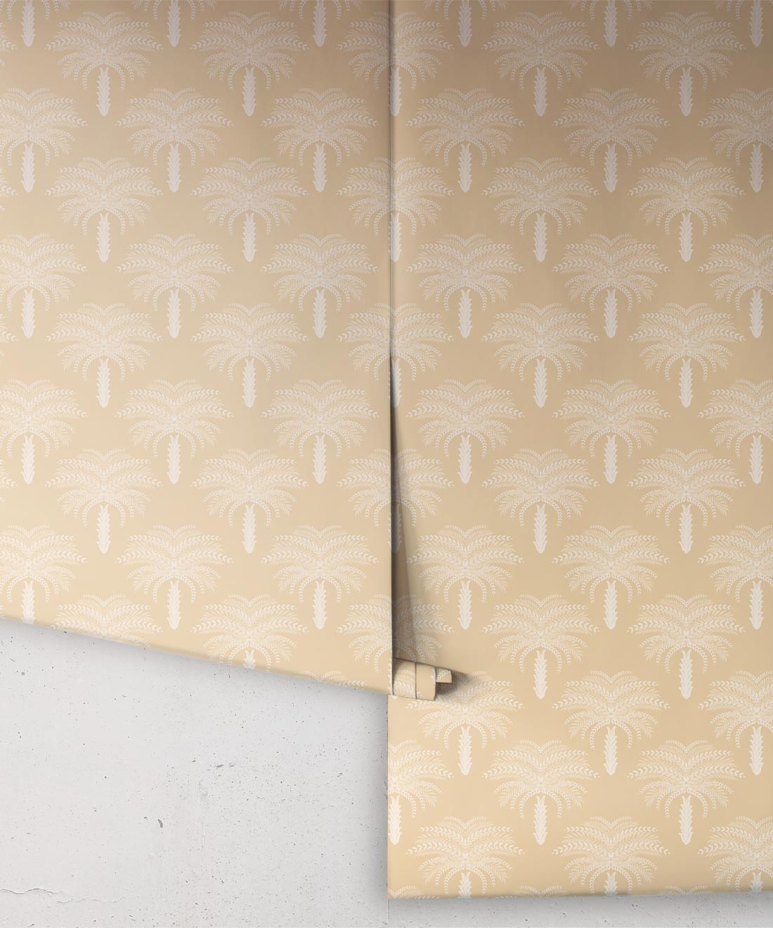 Desert Palm Wallpaper, Honey Peach