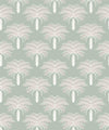 Desert Palm Wallpaper, Seafoam