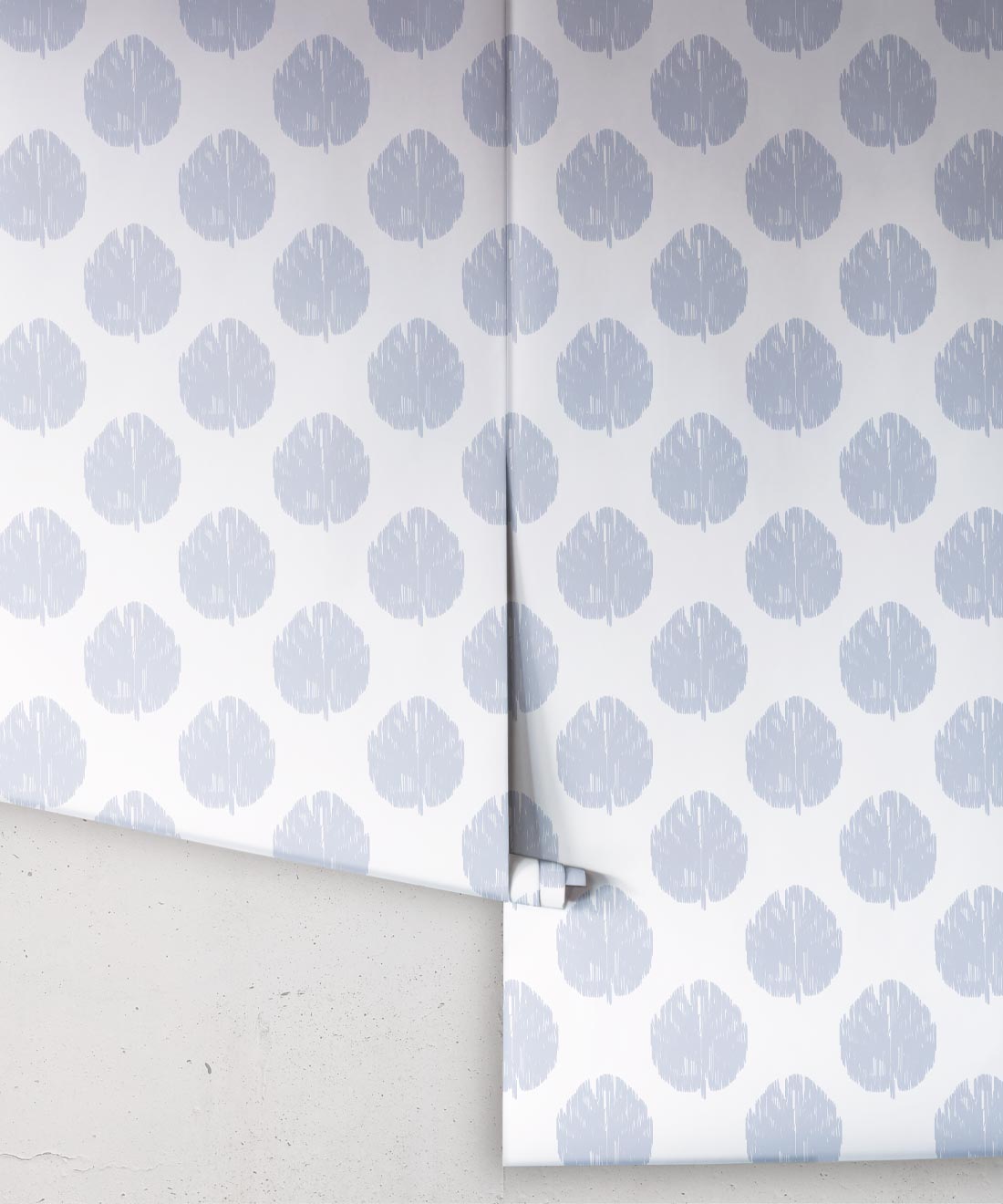 Fans Wallpaper, Dusty Blue